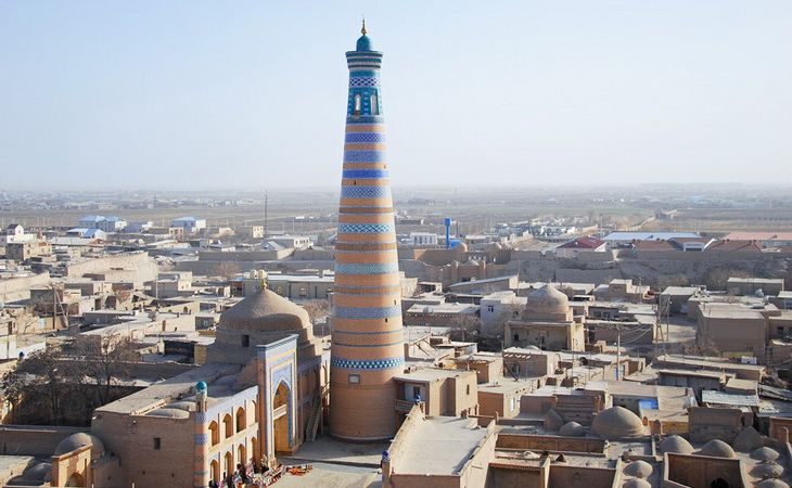 Минарет Ислам-Ходжа в Хиве — лучший панорамный вид на древний город
