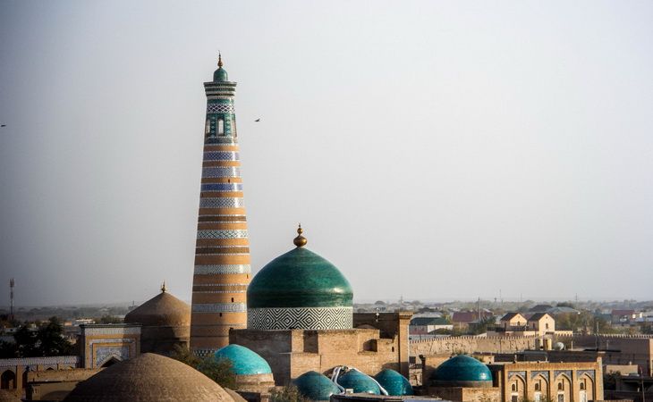 Минарет Ислам-Ходжа в Хиве — лучший панорамный вид на древний город