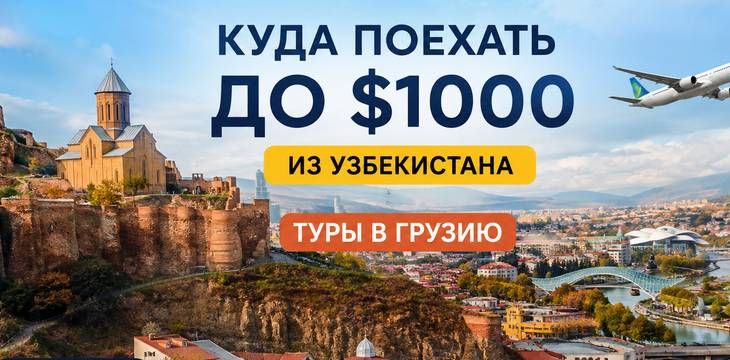 Куда поехать до $1000 из Узбекистана: туры в Грузию