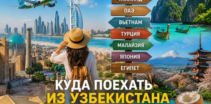 Куда поехать из Узбекистана в 2026 году: лучшие страны для отдыха и путешествий Куда поехать из Узбекистана в 2026 году: лучшие страны для отдыха и путешествий