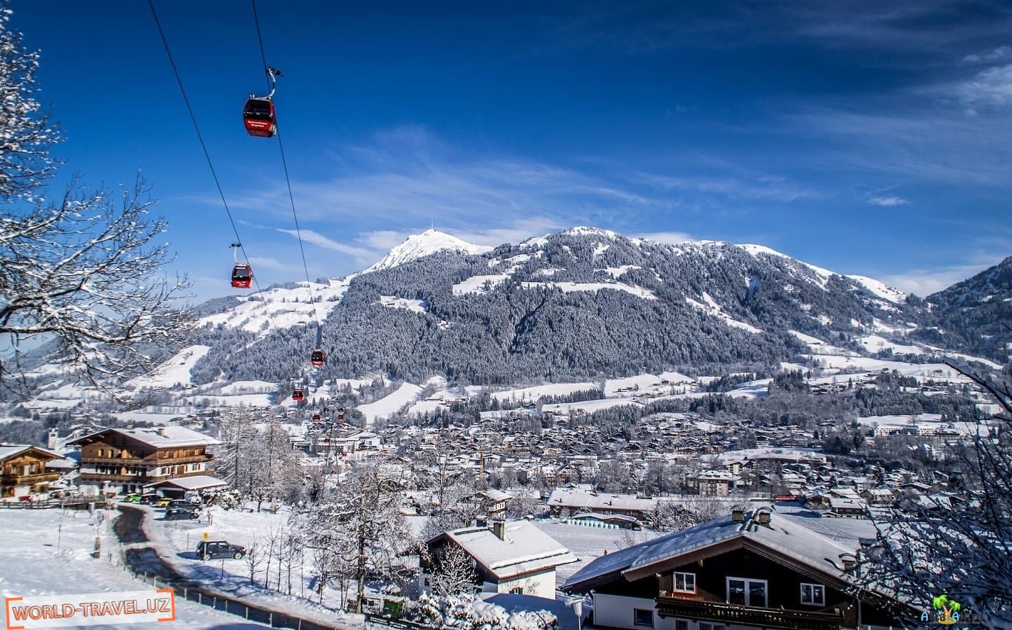 2025 йилда Австрияда тоғдаги чанғи курортларида дам олиш