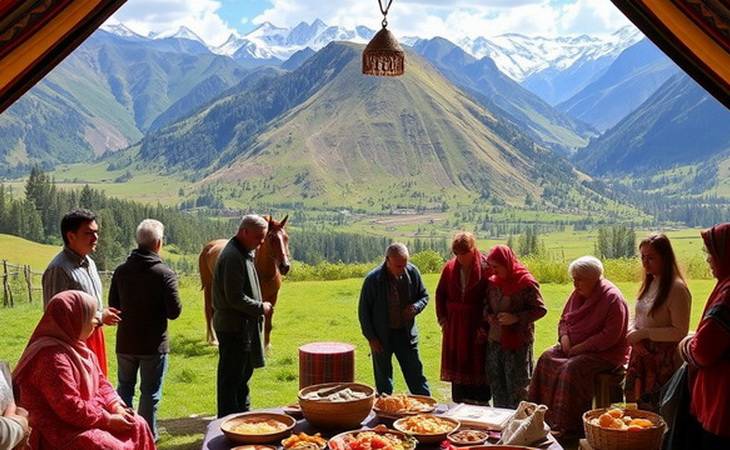 Тур из Узбекистана в сердце горного Кыргызстана: Иссык-Куль, Джети-Огуз и Сон-Куль